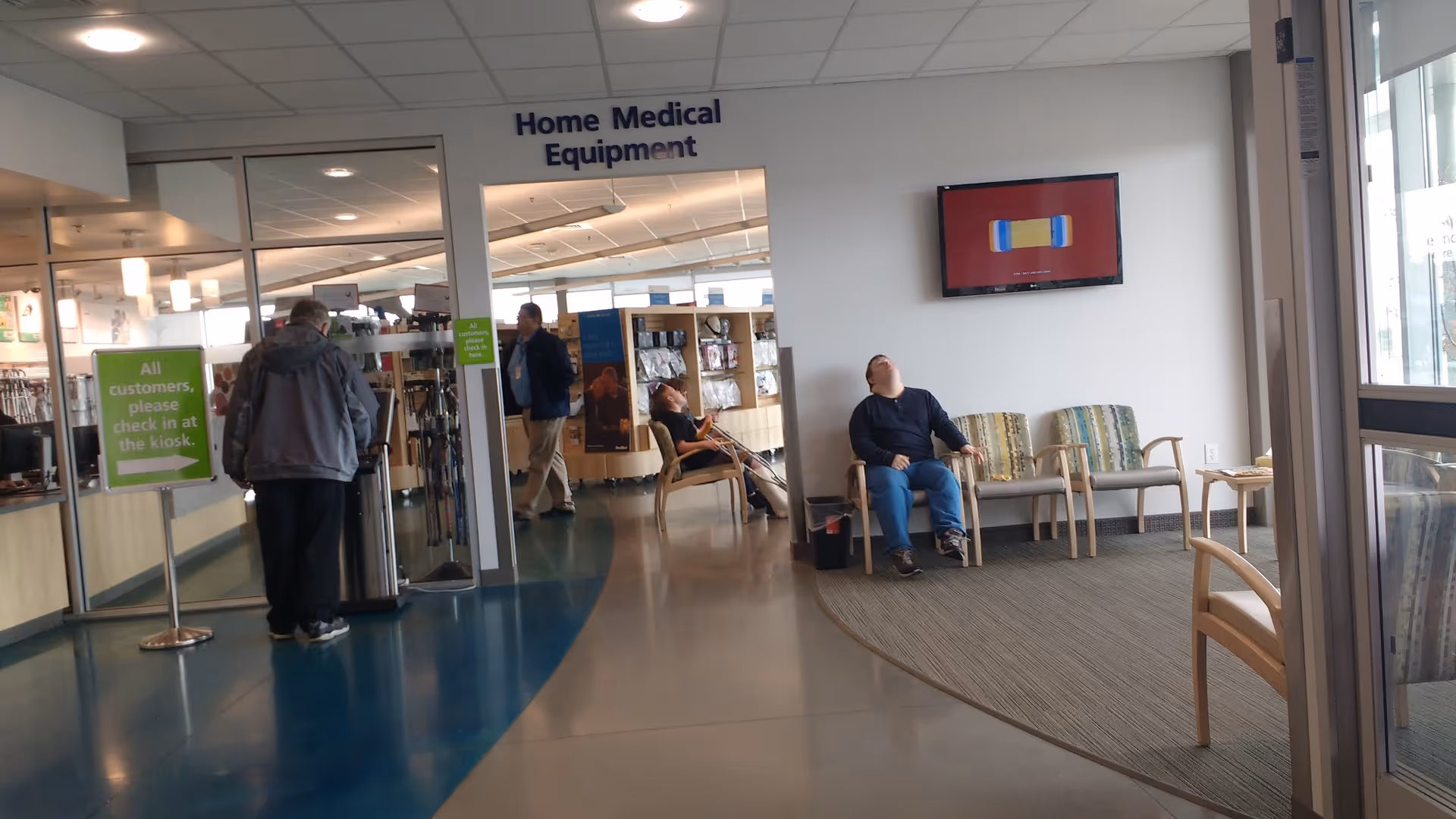 Interior lobby of Intermountain Homecare & Hospice - South Jordan with seating and check-in area.
