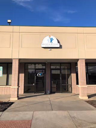 Exterior view of Above and Beyond Therapy storefront in Tulsa.